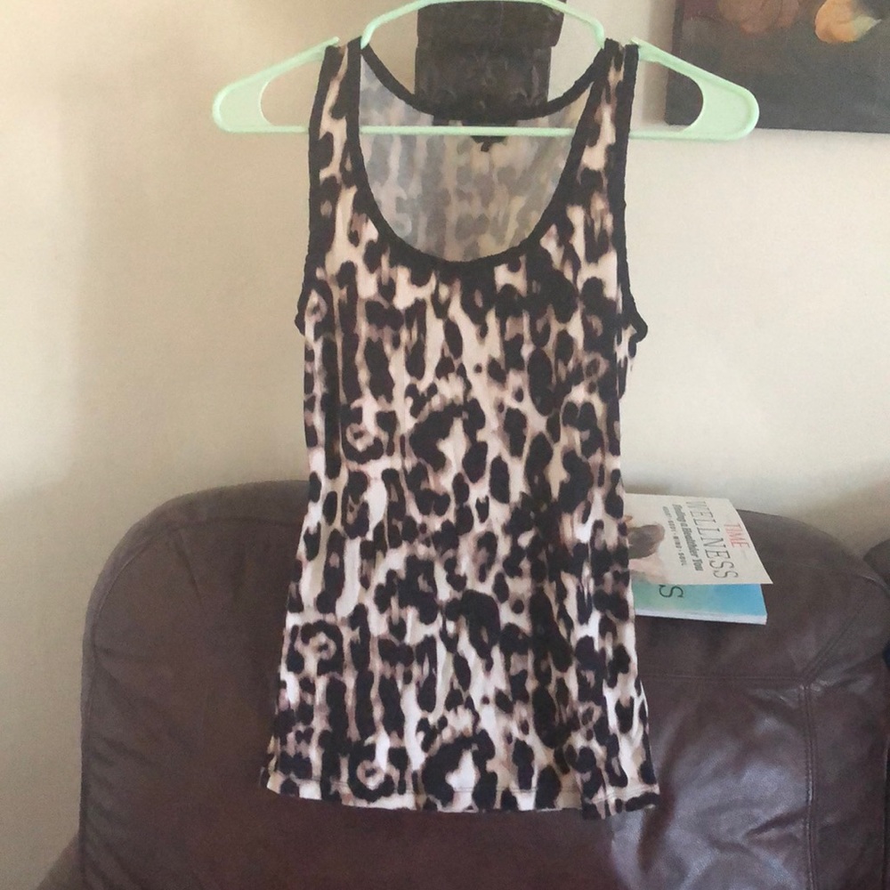 COPY - Guess Los Angeles leopard tank top